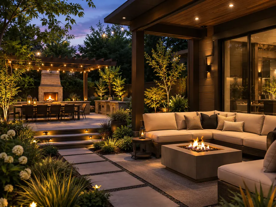 Luxury backyard lounge by Home Yard Supply