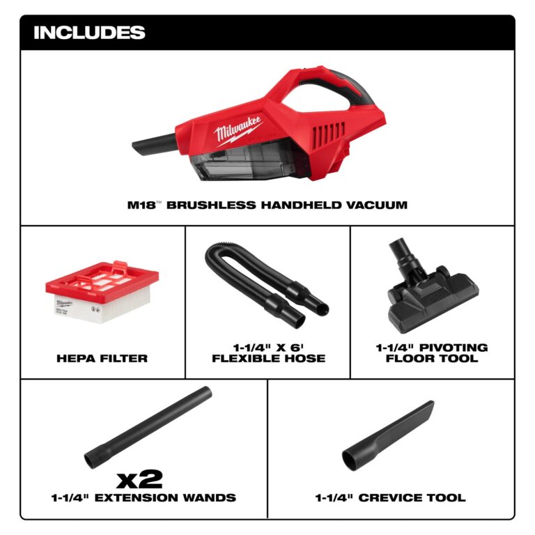 Milwaukee 0892-20 M18 Brushless Handheld Vacuum, Tool Only