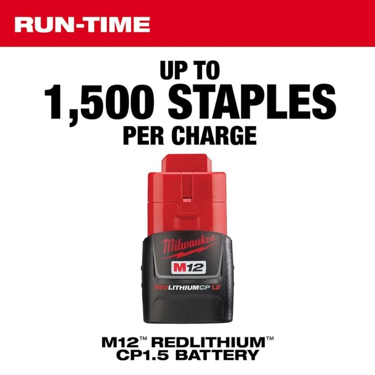 Milwaukee 2447-20 M12 3/8″ Crown Stapler, Tool Only