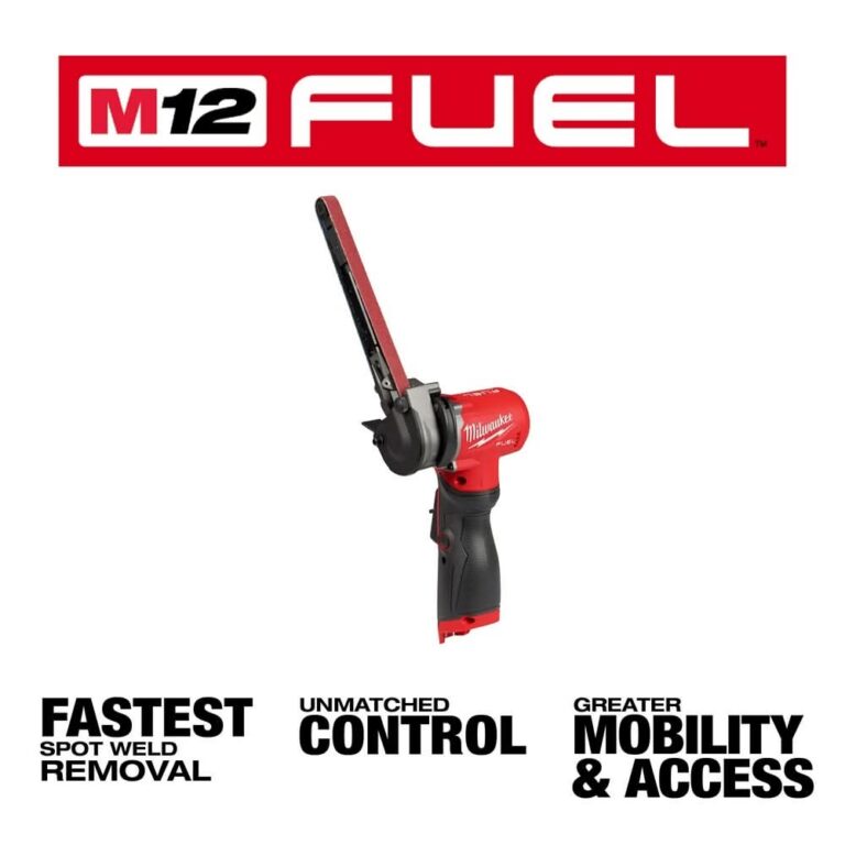 Milwaukee 2482-20 M12 FUEL 1/2″ X 18″ Bandfile Belt Sander, Tool Only