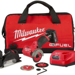 Milwaukee 2522-21XC M12 FUEL 3-Inch Compact Cut Off Tool 4.0Ah Kit
