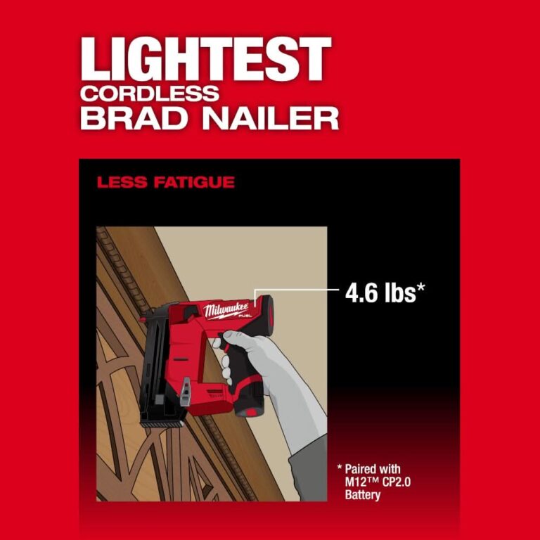 Milwaukee 2541-20 M12 FUEL 18-Gauge Compact Brad Nailer, Tool Only