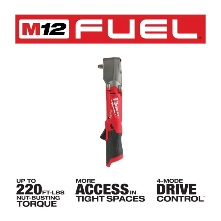 Milwaukee 2564-20 M12 FUEL 3/8″ Right Angle Impact Wrench, Tool Only