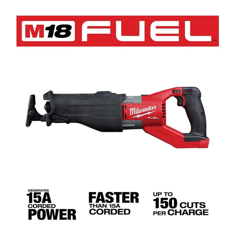 Milwaukee 2722-20 M18 Fuel Super Sawzall Reciprocating Saw, Tool Only