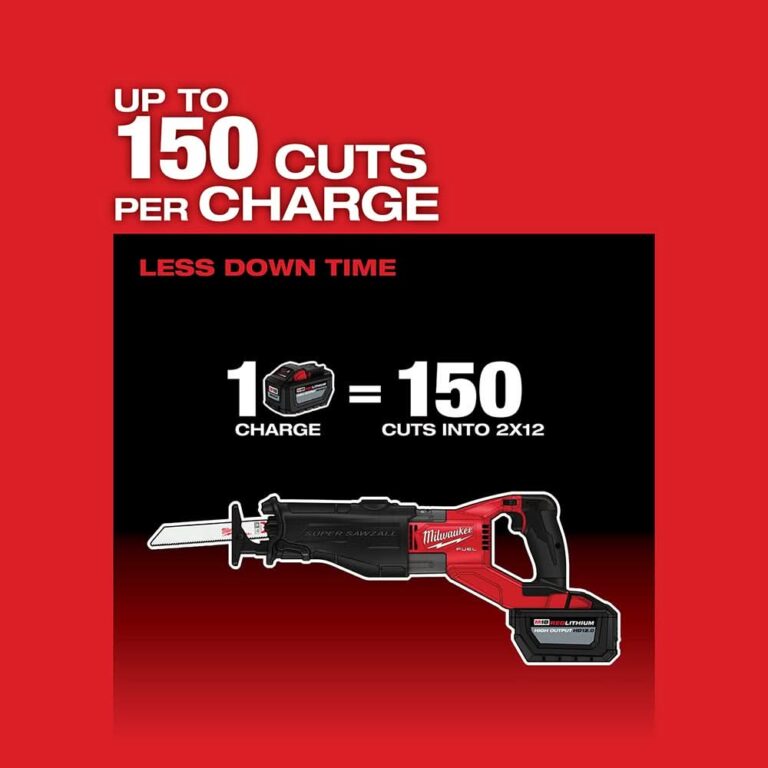 Milwaukee 2722-20 M18 Fuel Super Sawzall Reciprocating Saw, Tool Only