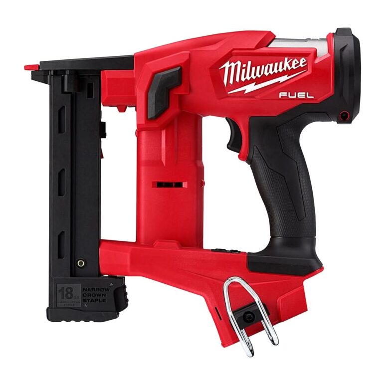 Milwaukee 2749-20 M18 FUEL 18-Gauge 1/4″ Narrow Crown Stapler, Tool Only