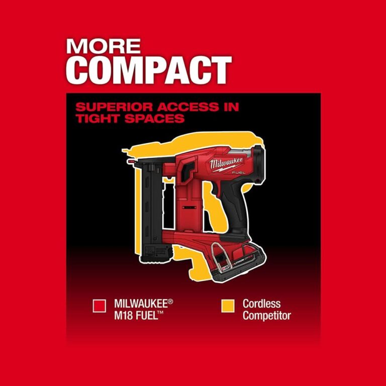 Milwaukee 2749-20 M18 FUEL 18-Gauge 1/4″ Narrow Crown Stapler, Tool Only