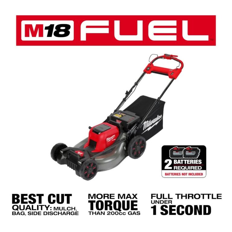 Milwaukee 2823-20 M18 FUEL 21″ Self-Propelled Dual Battery Mower, Batteries & Charger Sold Separately