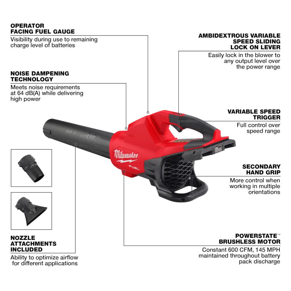 Milwaukee 2824-20 M18 FUEL Dual-Battery Blower, Tool Only (PROMO)