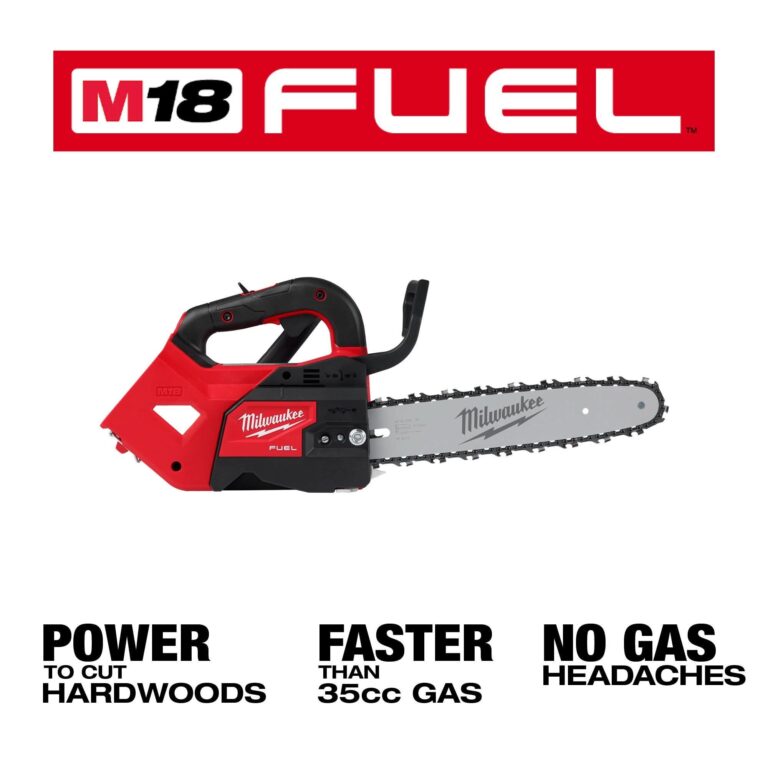 Milwaukee 2826-20C M18 FUEL 12″ Top Handle Chainsaw (Tool-Only)