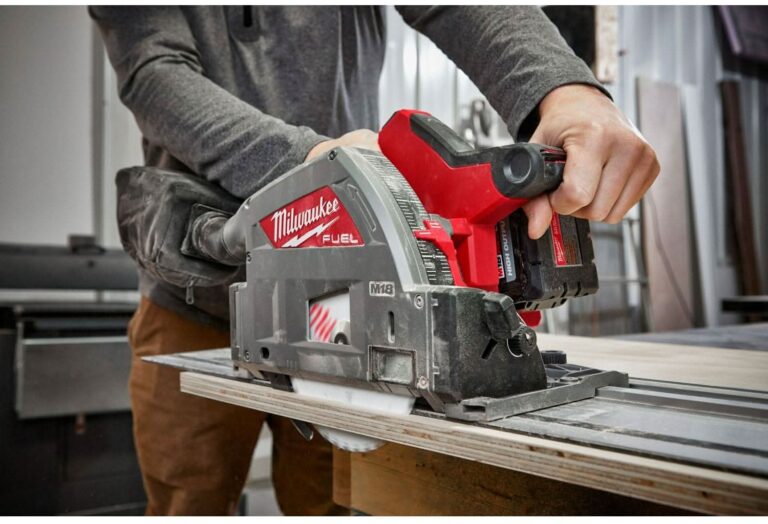 Milwaukee 2831-20 M18 FUEL 6-1/2″ Plunge Track Saw, Tool Only