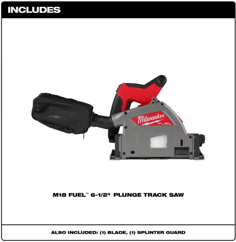 Milwaukee 2831-20 M18 FUEL 6-1/2″ Plunge Track Saw, Tool Only