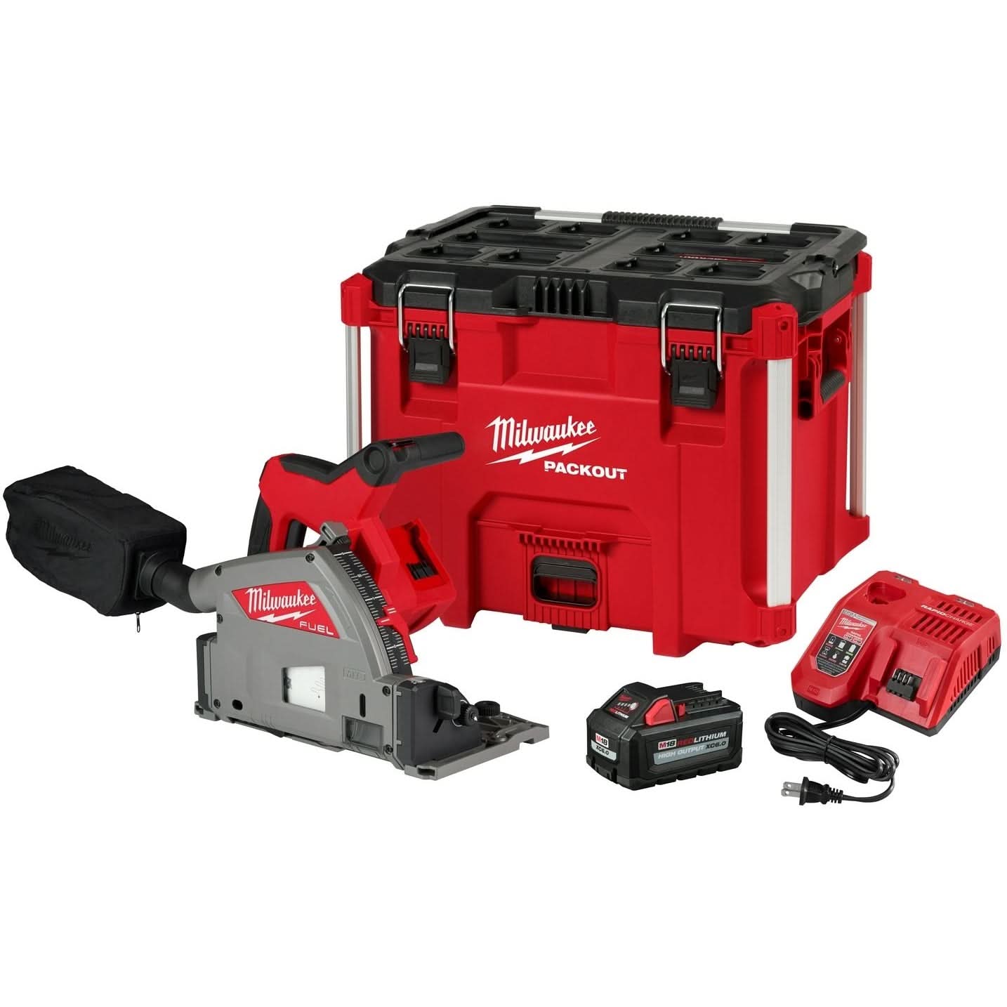 Milwaukee 2831-21 M18 FUEL 6-1/2″ Plunge Track Saw 6.0Ah Kit