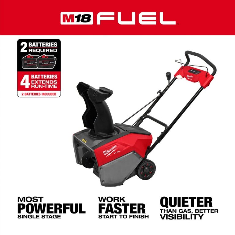Milwaukee 3036-22HD M18 FUEL 21-in. Auger Propelled Dual Battery Single Stage Snow Blower 12.0Ah Kit