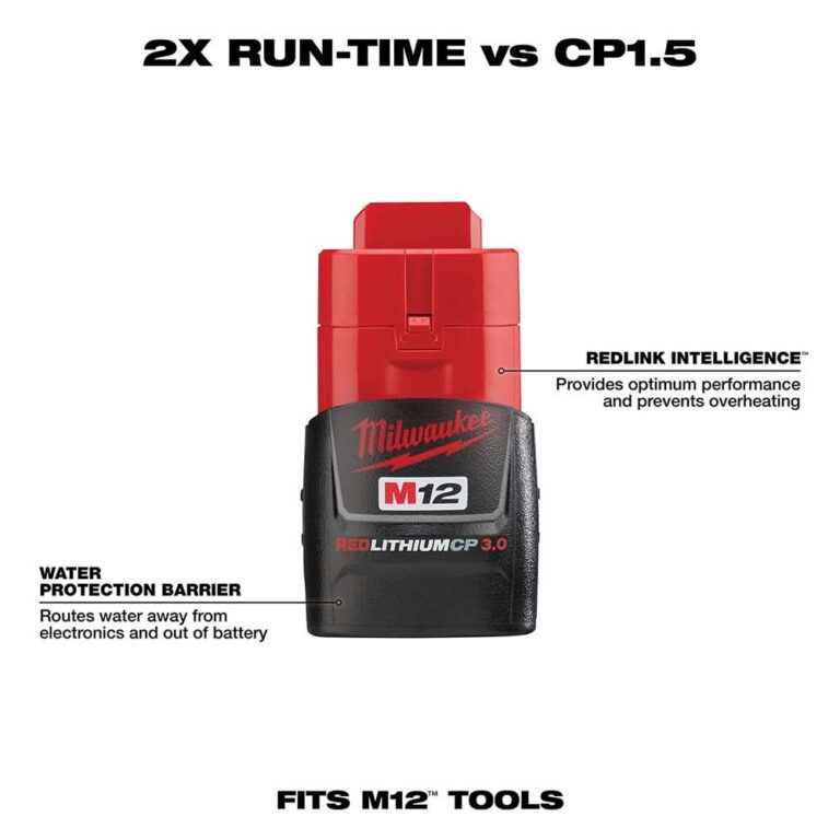 Milwaukee 48-11-2430 M12 REDLITHIUM 3.0Ah Compact Battery Pack