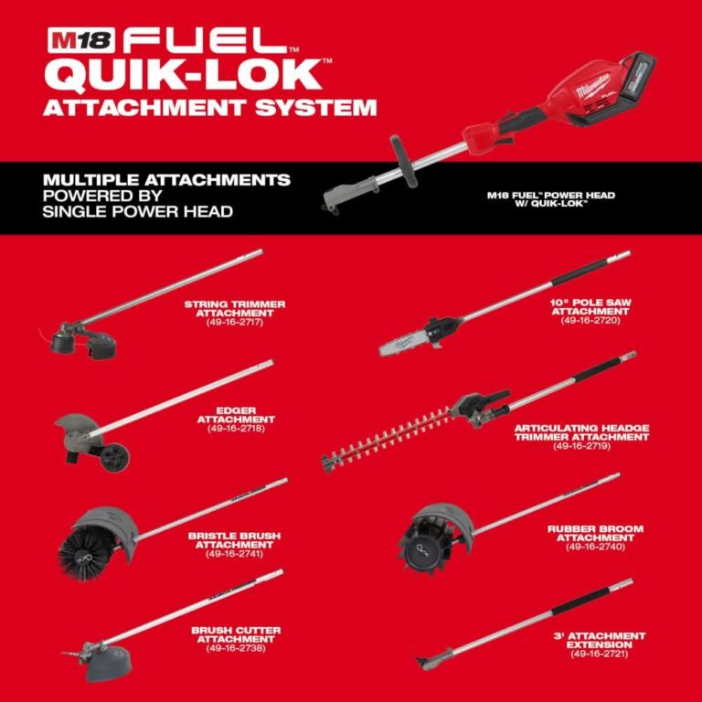 Milwaukee 49-16-2740 QUIK-LOK Rubber Broom Attachment