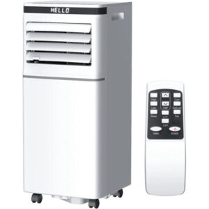 COWSAR 8,000 BTU Portable Air Conditioner for Room with Drainage-Free Cooling, 4-in-1 Cool, Fan, Dehumidifier, Sleep, 24H Timer, Remote and Window Kits