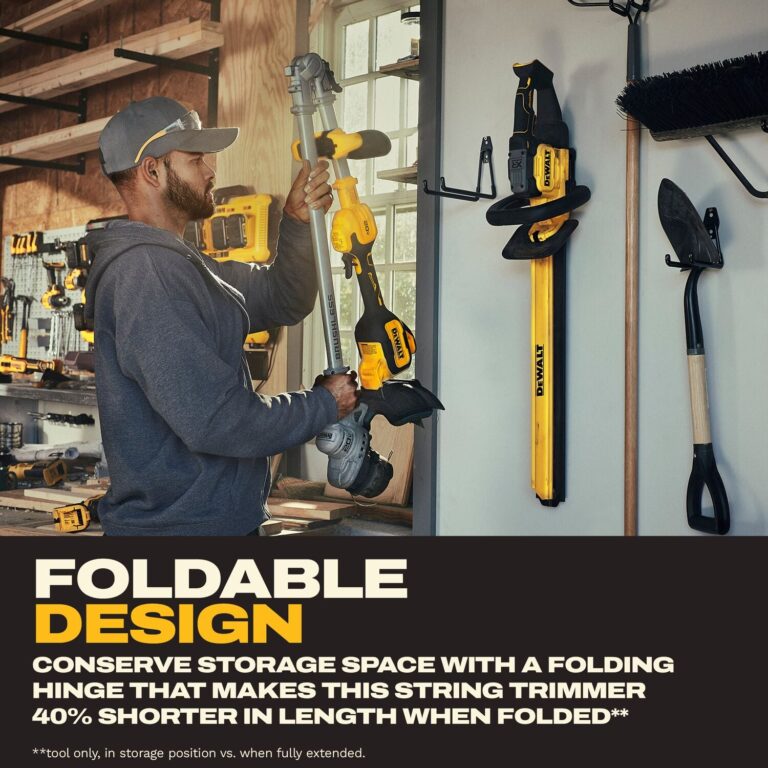 DeWALT DCST926P1 20V MAX Brushless Cordless Foldable String Trimmer 5.0Ah Kit