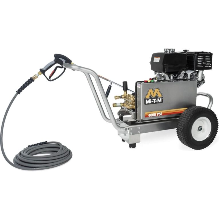 Mi-T-M CBA-4004-1MAH CBA Aluminum Series 4000 PSI Gasoline Belt Drive Cold Water Pressure Washer