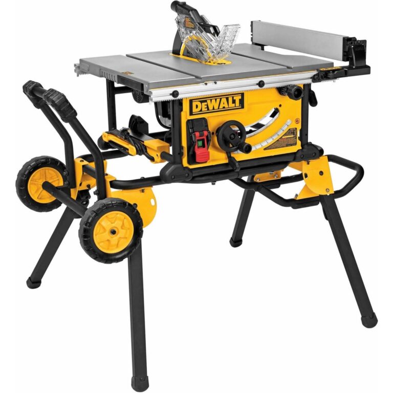 Dewalt DWE7491RS Corded 10″ Tablesaw With Wheeled Stand
