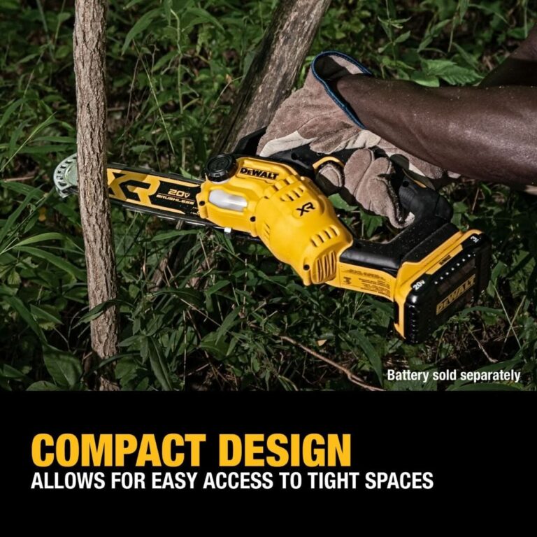 DeWalt DCCS623B 20V MAX XR Brushless 8 in. Chainsaw, Tool Only