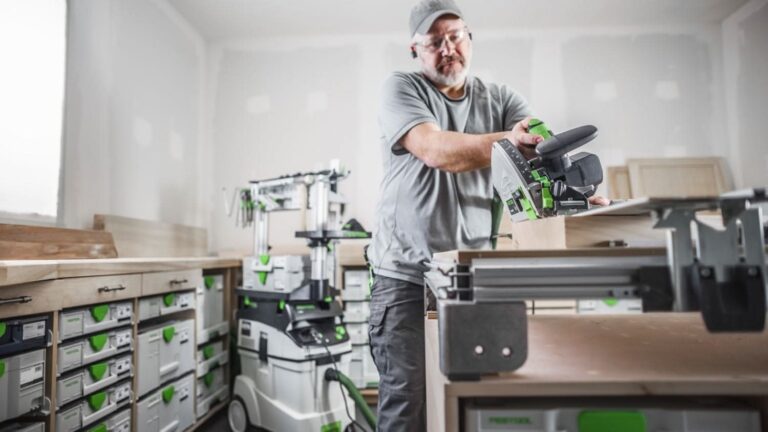 Festool 577422 TS 60 KEB-F-Plus-FS Plunge Cut Track Saw Set w/ 55-in. Guide Rail