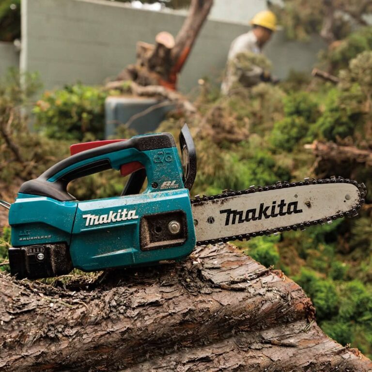 Makita XCU10SM1 18V LXT Lithium-Ion Brushless Cordless 12″ Top Handle Chain Saw Kit (4.0 Ah)