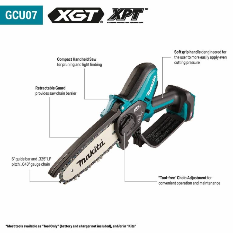 Makita GCU07Z 40V max XGTÂ® Brushless Cordless 6″ Pruning Saw, Tool Only