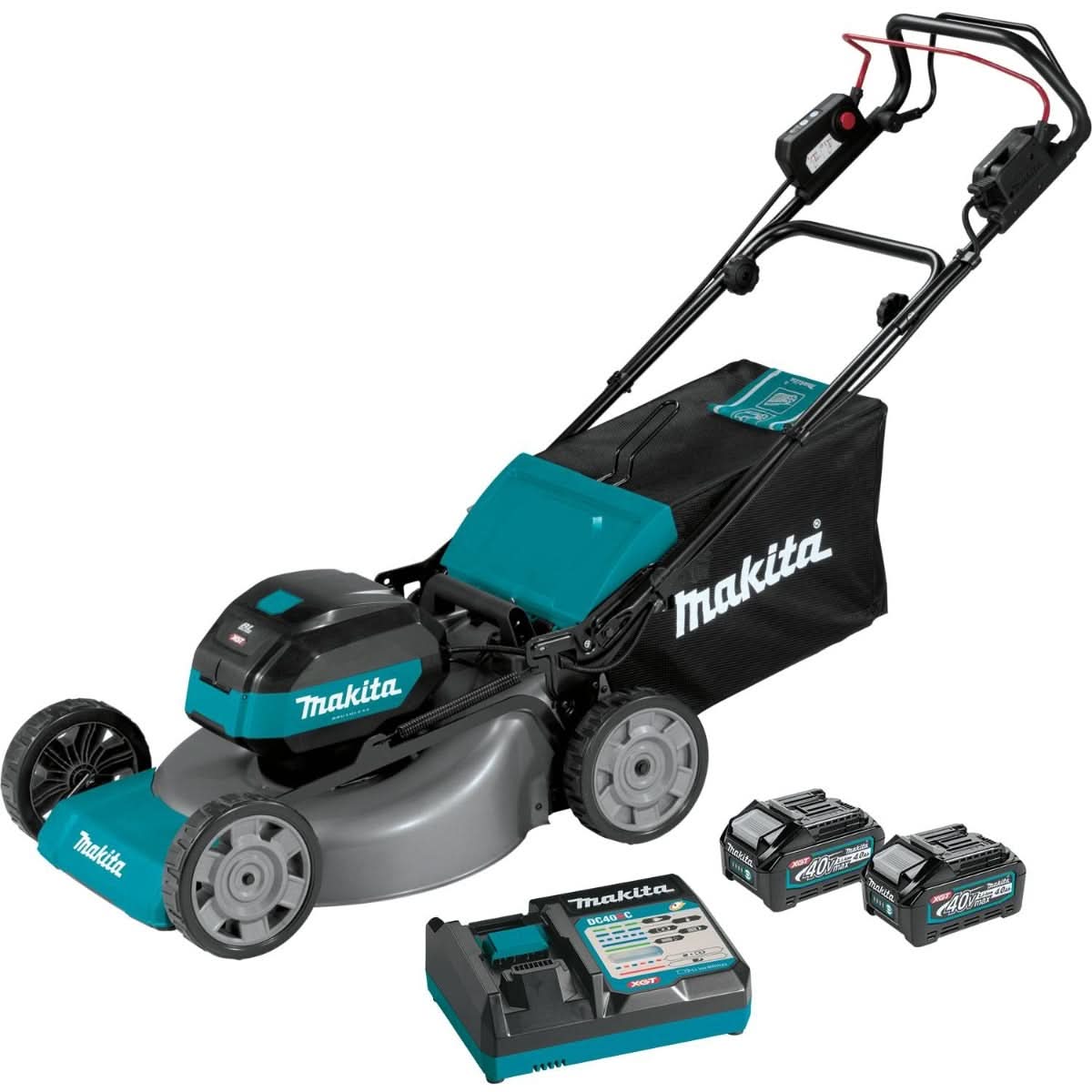 Makita GML01SM 40V max XGT Brushless 21″ Self-Propelled Commercial Lawn Mower Kit (4.0Ah)