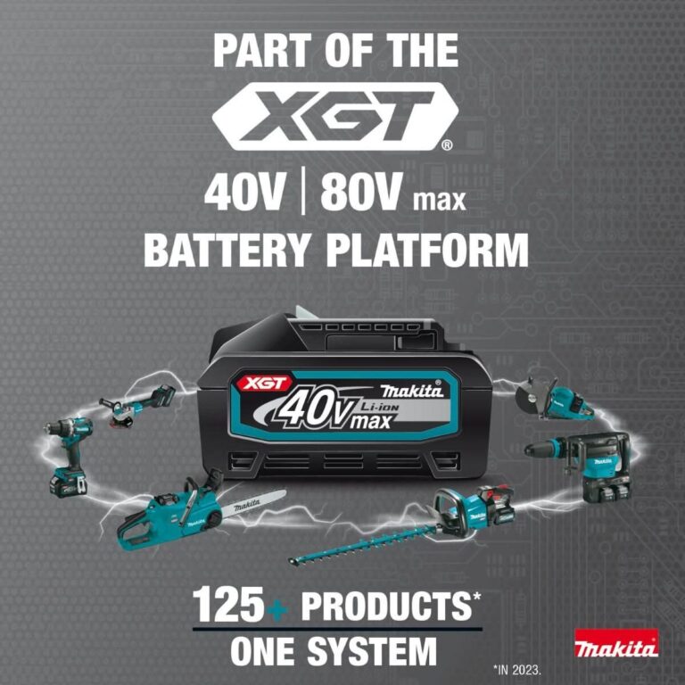Makita GNU01Z 40V max XGT Brushless Cordless 24″ Articulating Pole Hedge Trimmer, Tool Only