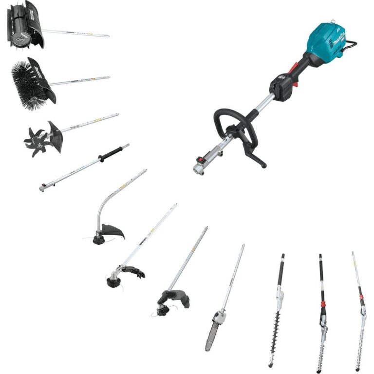 Makita GUX01JM1X1 40V max XGT Brushless Cordless Couple Shaft Power Head Kit with 17″ String Trimmer Attachment (4.0Ah)