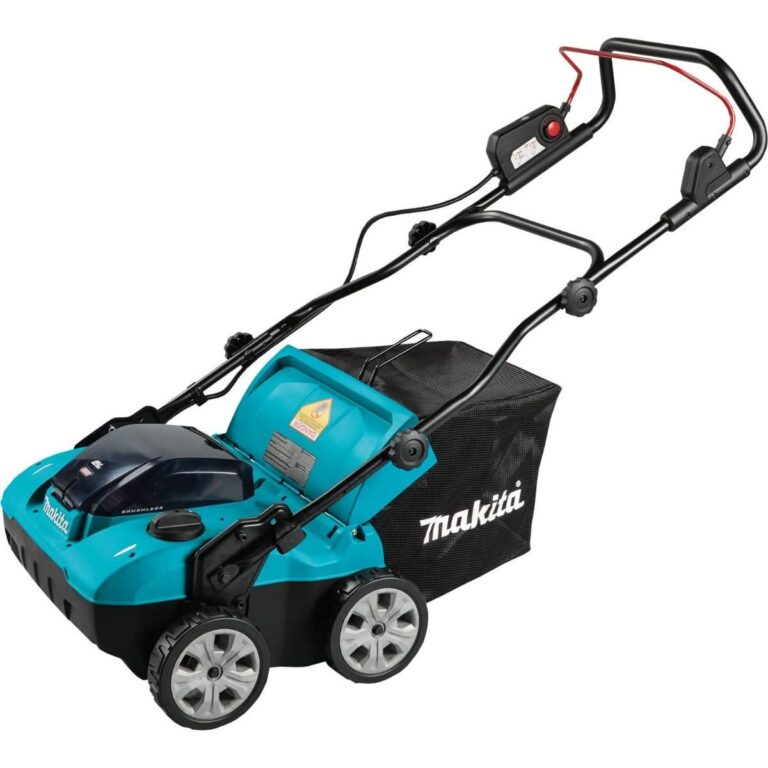 Makita GVU01SM 40V max XGT Brushless Cordless 15″ Dethatcher / Scarifier Kit (4.0Ah)