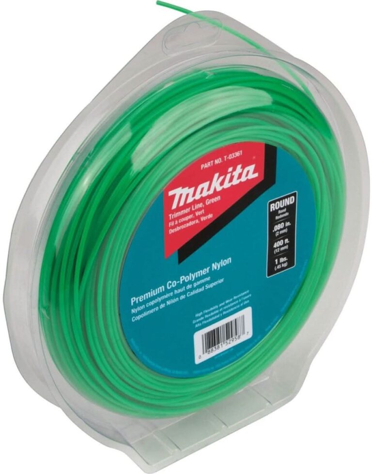Makita T-03361 Round Trimmer Line, 0.080″Â, Green, 400″, 1 lbs.