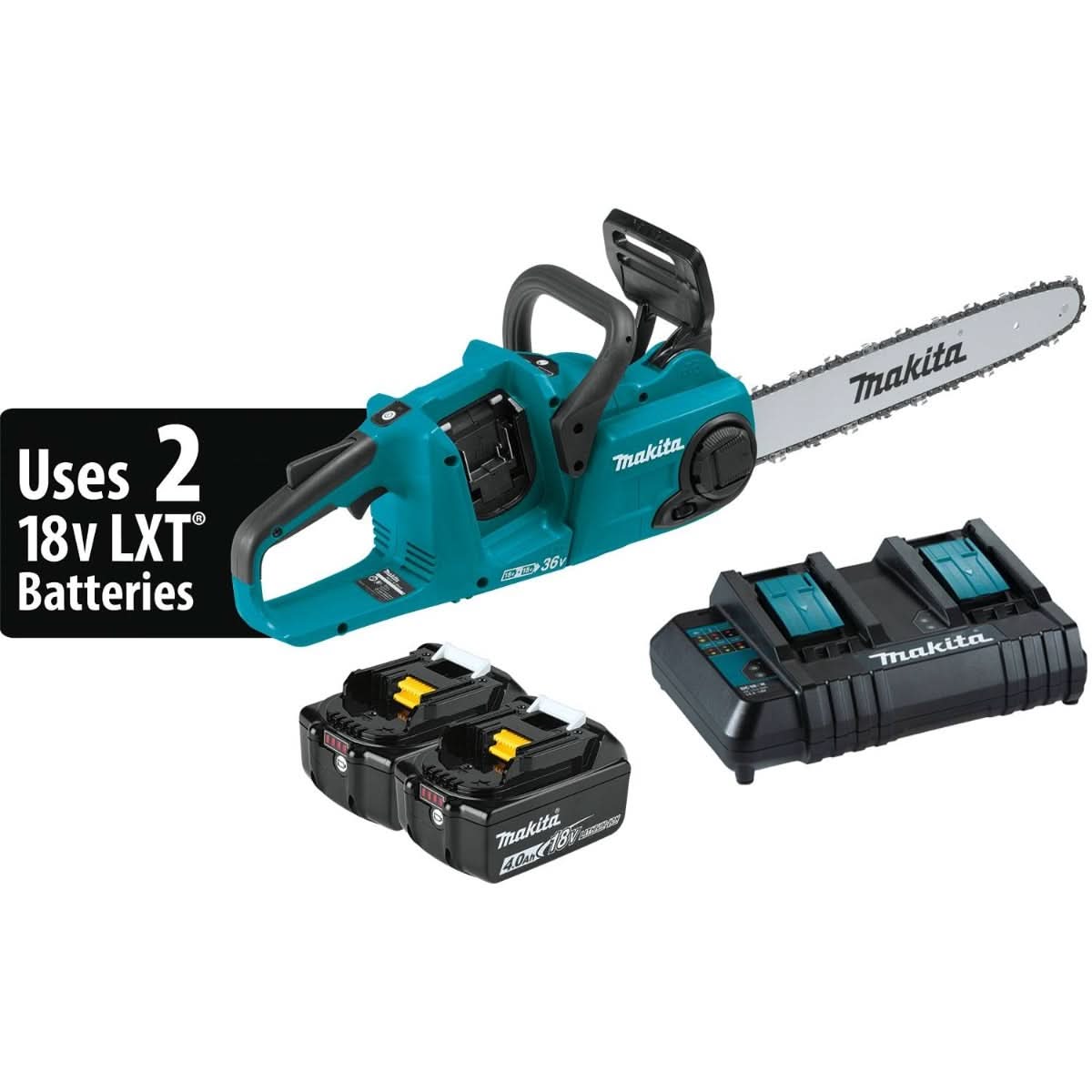 Makita XCU04CM 36V (18V X2) LXT Brushless 16″ Chain Saw Kit (4.0Ah)