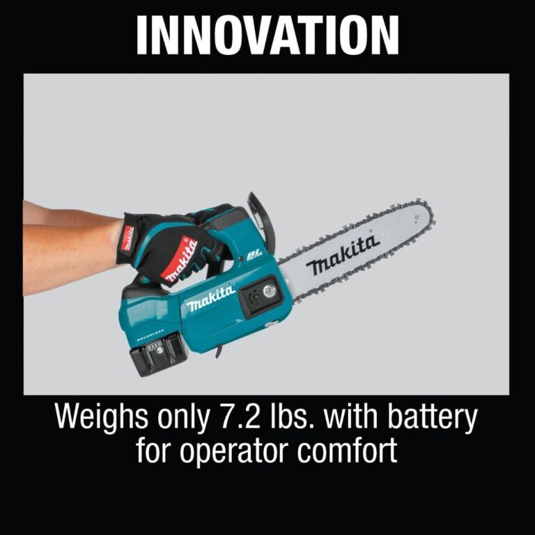 Makita XCU06SM1 18V LXT Lithium-Ion Brushless Cordless 10″ Top Handle Chain Saw Kit (4.0Ah)