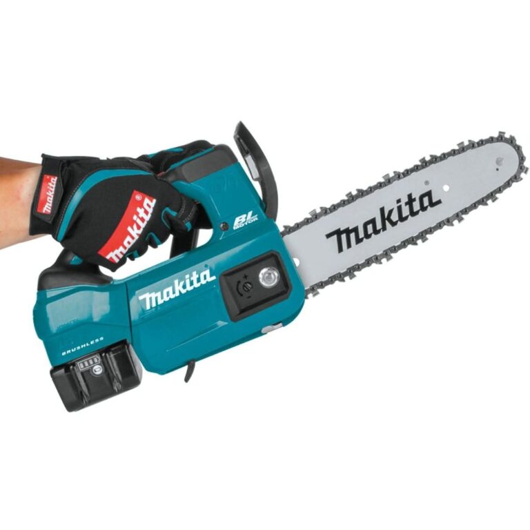 Makita XCU06SM1 18V LXT Lithium-Ion Brushless Cordless 10″ Top Handle Chain Saw Kit (4.0Ah)