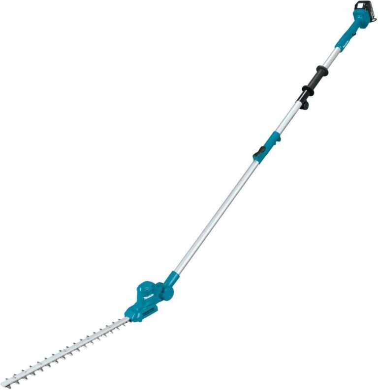 Makita XNU05SM1 18V LXT Lithium-Ion Cordless 18″ Telescoping Articulating Pole Hedge Trimmer Kit (4.0Ah)