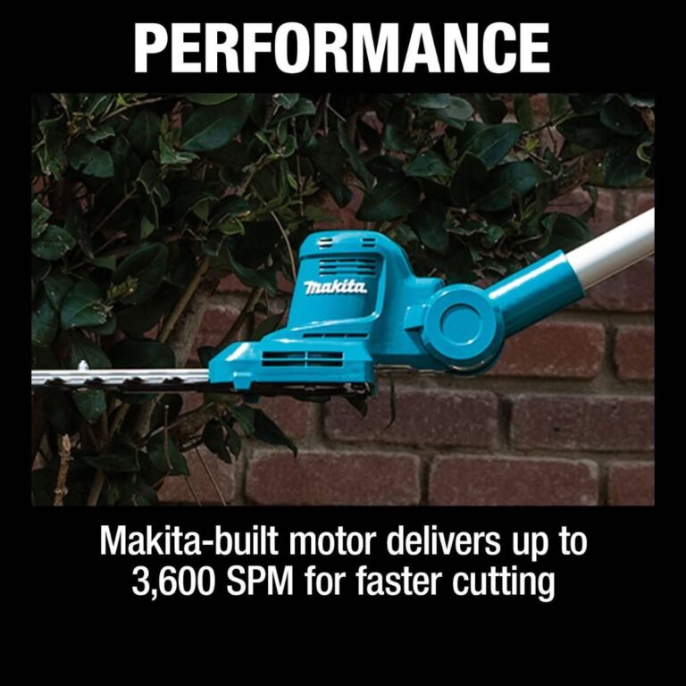 Makita XNU05Z 18V LXT Lithium-Ion Cordless 18″ Telescoping Articulating Pole Hedge Trimmer, Tool Only
