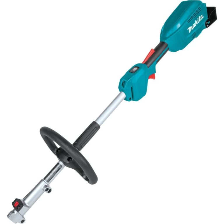 Makita XUX02SM1X5 18V LXT Brushless Couple Shaft Power Head Kit w/ String Trimmer, Pole Saw & Articulating Hedge Trimmer Attachments (4.0Ah)