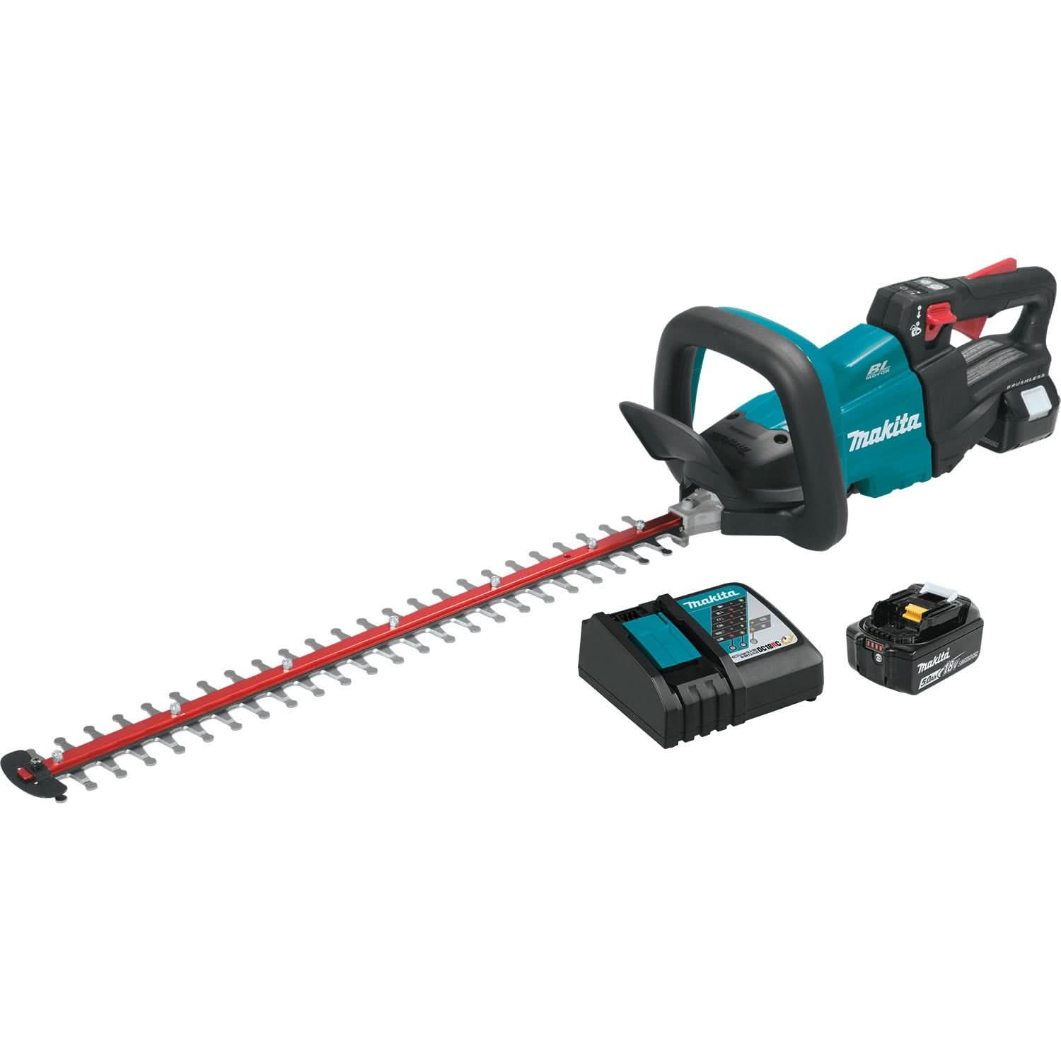 Makita XHU07T 18V LXT Lithium-Ion Brushless Cordless 24″ Hedge Trimmer Kit (5.0Ah)