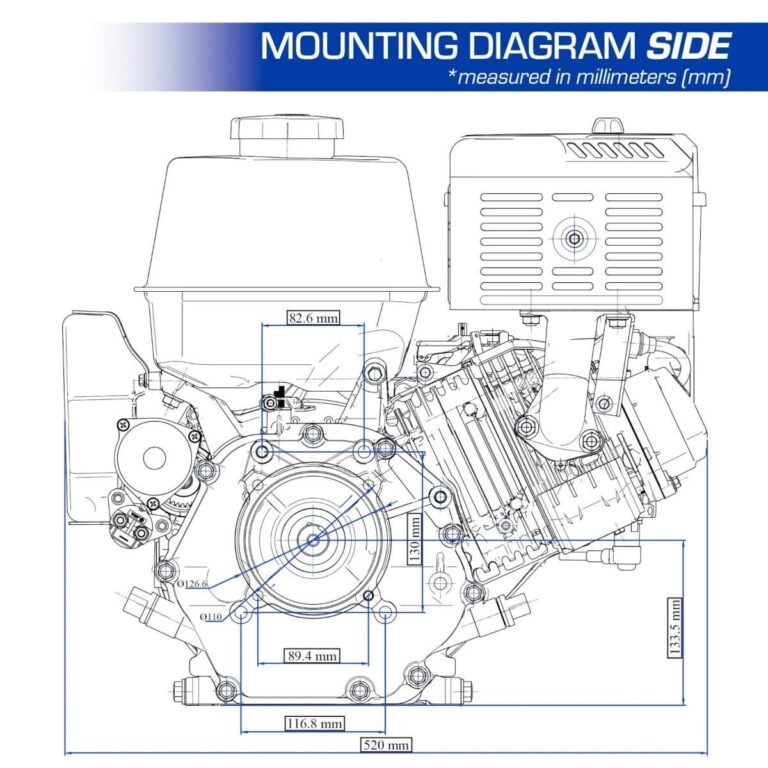 Duromax XP20HP 500cc 1″ Shaft Recoil Start Gasoline Engine